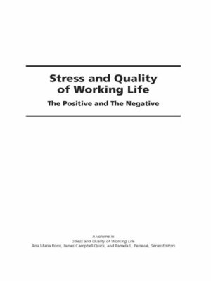 cover image of Stress and Quality of Working Life